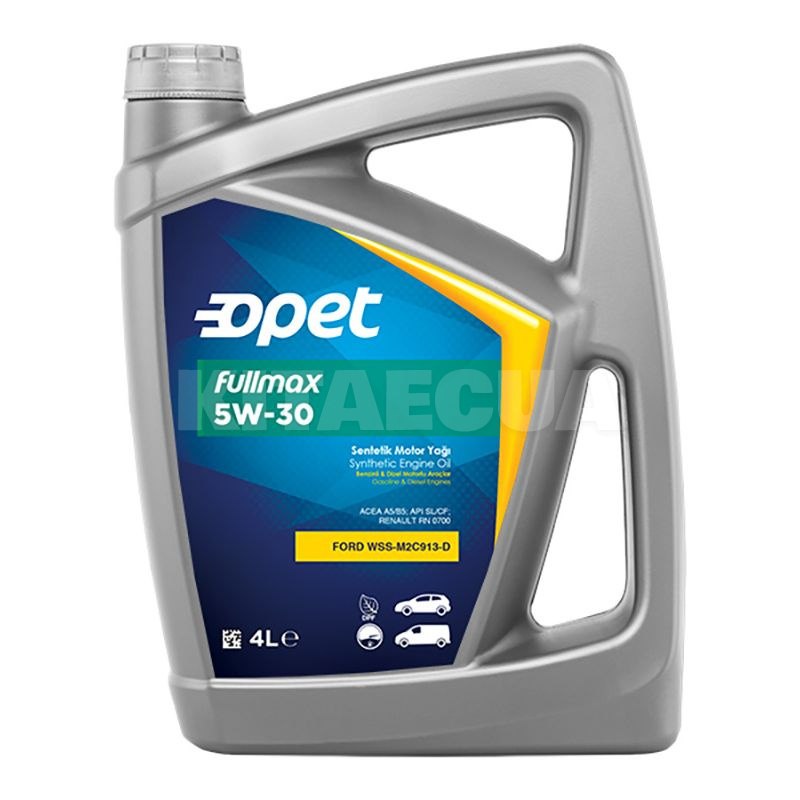 Масло моторное синтетическое 4л 5W-30 FullMax OPET (601214875)