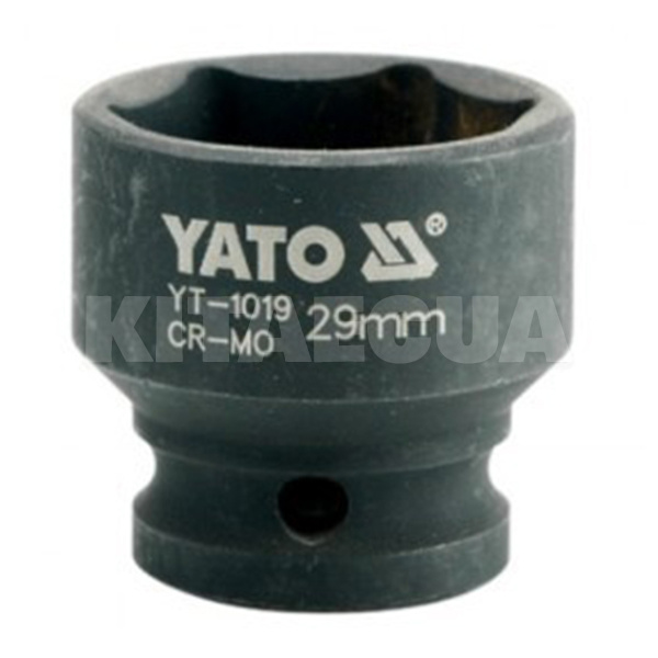 Головка торцевая ударная 6-гранная 29 мм 1/2" 48 мм YATO (YT-1019)