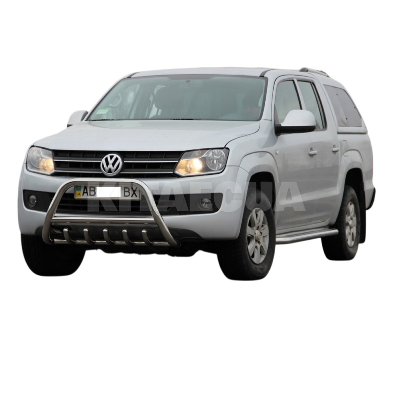 Кенгурятник WT003 Volkswagen Amarok 2010-2022 нержавеющая сталь CAN (dug759221) - 2