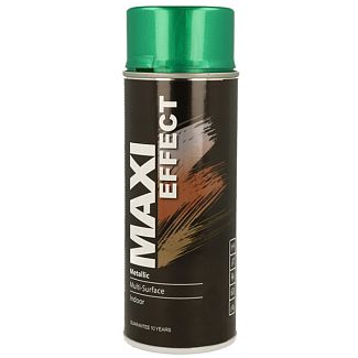 Краска-эмаль металлик 400мл зеленая MAXI COLOR