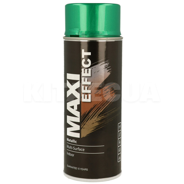 Фарба-емаль металік 400мл зелена MAXI COLOR (MX0024-MAXI-COLOR)