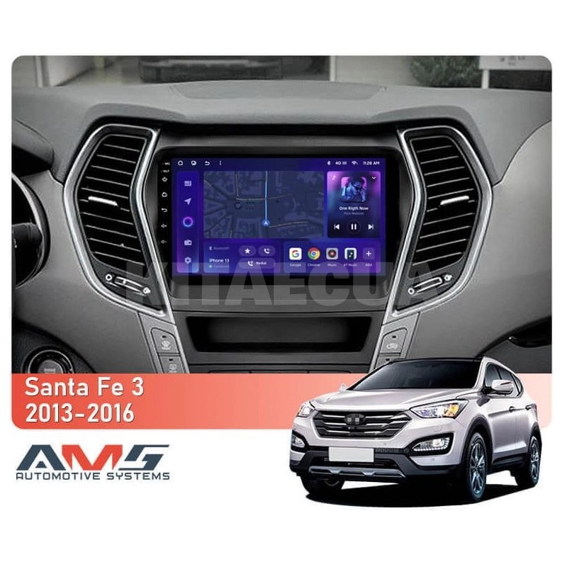 Штатна магнітола MOSS M3 4+32 ГБ 9" Hyundai Santa Fe 3 2013-2016 (C) AMS (49997) - 2