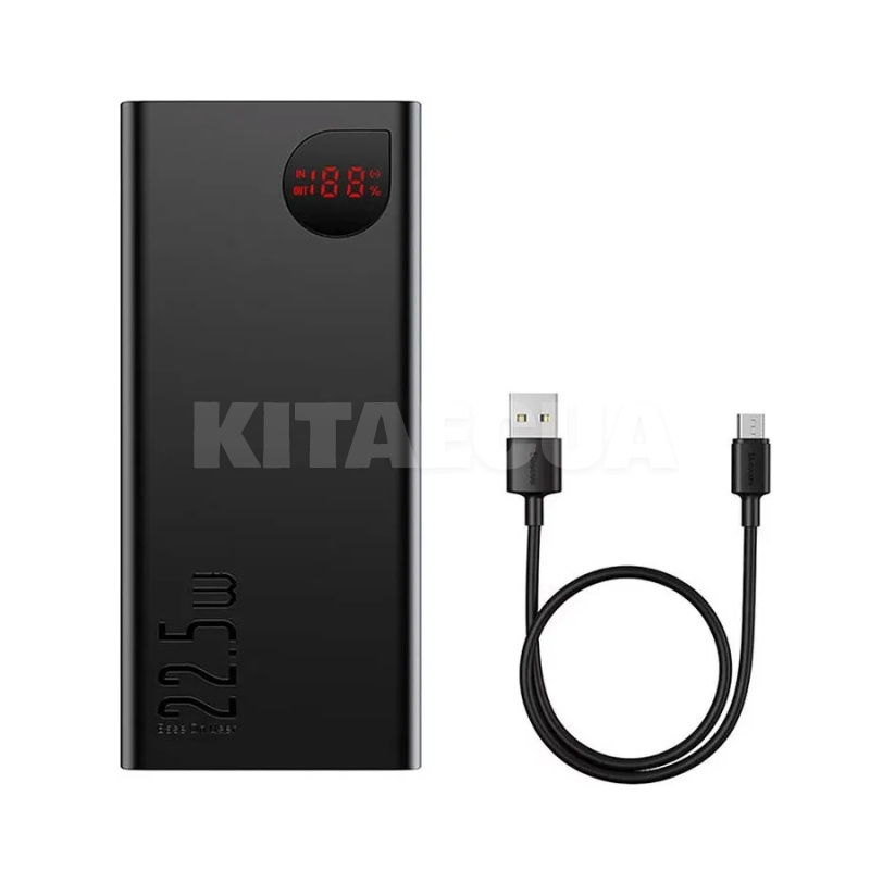 Повербанк Adaman Digital Display 40000mAh 22.5W чорний BASEUS (PPAD020101) - 4