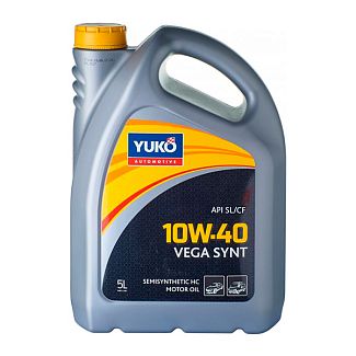 Масло моторное полусинтетическое 5л 10W-40 Vega Synt Yuko