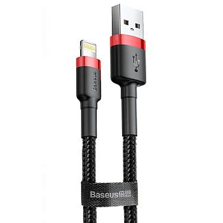 Кабель USB - Lightning 1.5A Cafule 2м черно-красный BASEUS