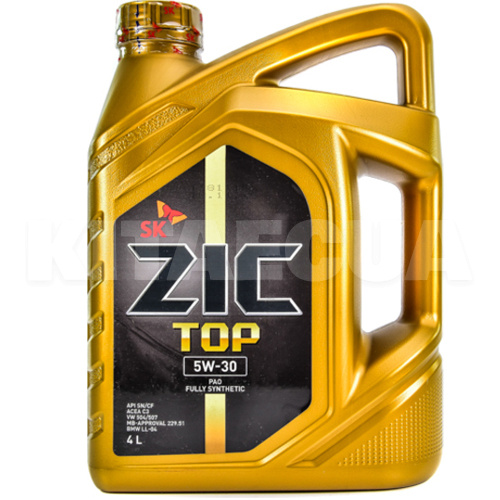 Масло моторное синтетическое 4л 5W-30 TOP LS ZIC (162612-ZIC)