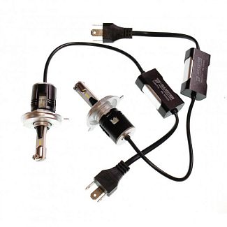 LED лампа для авто P H4 P43t 21W 6000K (комплект) BAXSTER