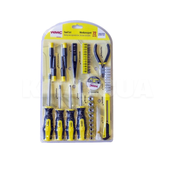 Набор инструментов 1/4" 72 предмета WMC TOOLS (WT-2072)