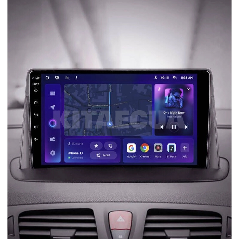 Штатна магнітола MOSS M2 4+32 Gb 9" Renault Megane 3 2008-2014 (дві коси) AMS (49428) - 2