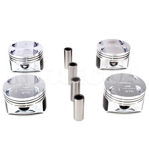 Поршень з пальцем STD (ком-кт 4 шт) ASIAN на Chery BEAT (473H-1004015) - 2