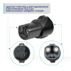 Переходник 13.8 кВт 60А 1-фаза Type 1 (станция) - Type Tesla (американское авто) UACHARGER (A-C-AD-1-4)