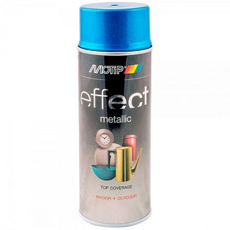 Краска синяя 400мл с эффектом металлик Deco Effect MOTIP