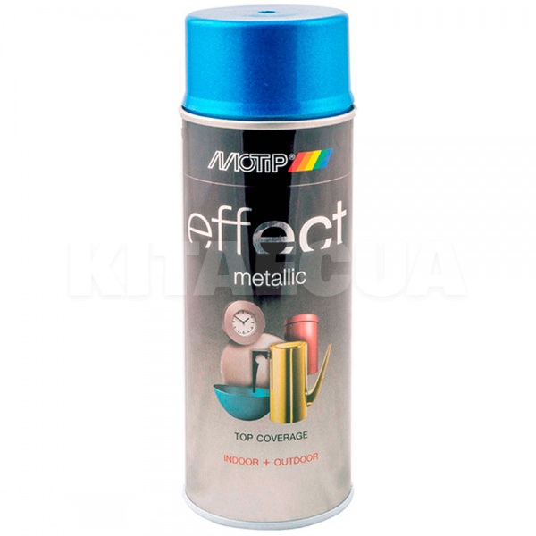 Краска синяя 400мл с эффектом металлик Deco Effect MOTIP (302509-Motip)