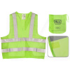 Жилет безпеки світловідбиваючий зелений XL VITOL (ЖБ002)