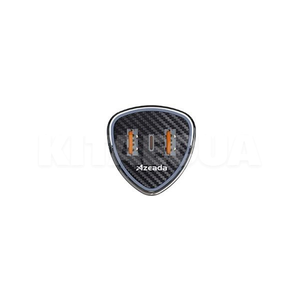 автомобільний зарядний пристрій 2 USB / 1 Type-C 27W чорне AZEADA SYVI PD-C35 Proda (PD-C35-BK-Proda) - 5
