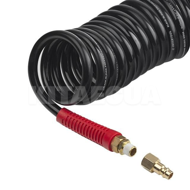 Шланг воздушный 10м 8х12мм 15 бар полиуретановый STORM M-Flex Intertool (PT-1796) - 5