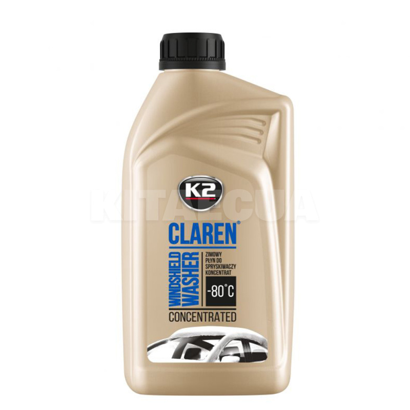 Омивач-концентрат зимовий 1л -80°C нейтральний Claren Windshield washer K2 (K611)