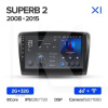 Штатна магнітола X1 2+32Gb 10" Skoda Superb 2 B6 2008-2015 Teyes (26866)