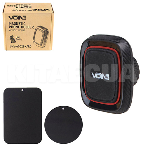 Тримач автомобільний магніт без кронштейна VOIN (UHV-4002BK/RD)