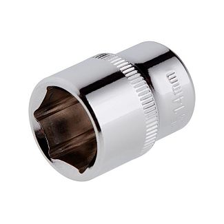 Головка торцевая 6-гранная 14мм 1/4" Cr-V Intertool