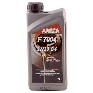 Масло моторное синтетическое 1л 5W-30 F7004 ARECA