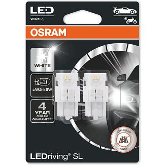 LED лампа для авто LEDriving SL W21/5W 1.9W 6000К (комплект) Osram