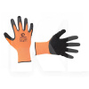 Перчатка оранжевая синтетическая с черным вспененным латексом 10" Intertool (SP-0121)