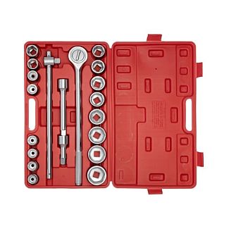 Набор головок 6-гранных 3/4"и комплектующих Intertool