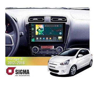 Штатна магнітола X9464 4+64 ГБ 9" Mitsubishi Mirage 6 2012-2018 SIGMA4car