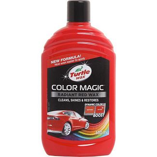 Цветной полироль с воском красный 500мл Color Magic New Formula Turtle Wax
