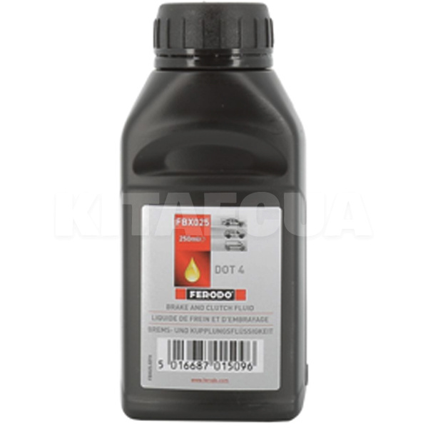 Тормозная жидкость 0.25л DOT4 FERODO (FBX025)