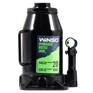 Домкрат гидравлический бутылочный до 20т (235мм-440мм) картонная упаковка Winso