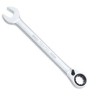 Ключ рожково-накидний 10 мм х 158 мм з тріскачкою та перемикачем реверсу TOPTUL