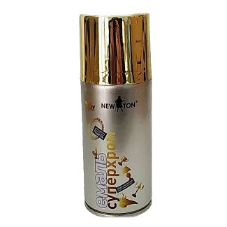 Фарба-емаль "Супер хром" 150мл золото NEW TON