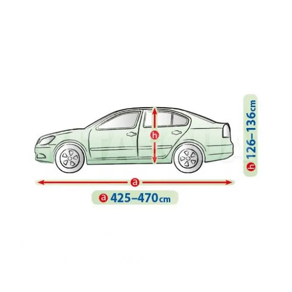Тент на авто Perfect Garage L 480х148х136 см седан Kegel-Blazusiak (5-4643-249-4030) - 3