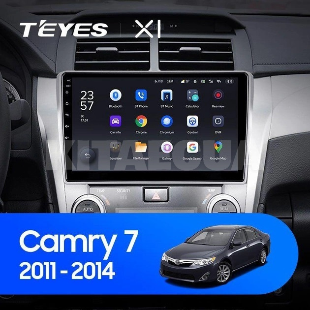 Штатная магнитола X1 2+32Gb 10" Toyota Camry 7 XV 50 2011-2014 (B) Teyes (26873) - 2