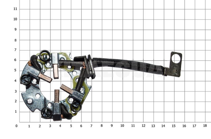 Щеточный узел стартера (4щетки) AS на Lifan 620 Solano (LF479Q3-3708190A) - 2