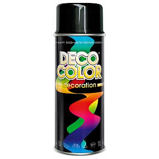 Краска глянцевая 400мл черная DecoColor