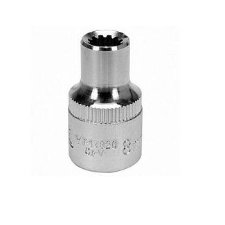 Головка торцева SPLINE 8 мм 1/2" 38 мм блістер YATO