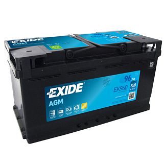 Акумулятор автомобільний 96Ач 850А "+" праворуч EXIDE
