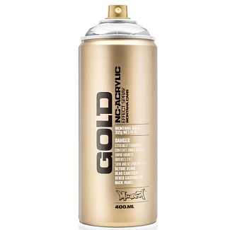 Фарба декоративна акрилова 400мл M1000 "срібний" хром" напівматова Gold MONTANA