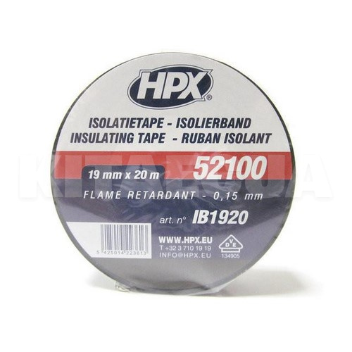 Ізолента чорна 20 м х 19 мм HPX (HPX IB1920)