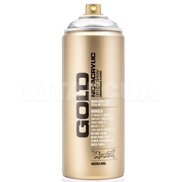 Краска декоративная акриловая 400мл M1000 "серебряный хром" полуматовая Gold MONTANA (285912-MONTANA)