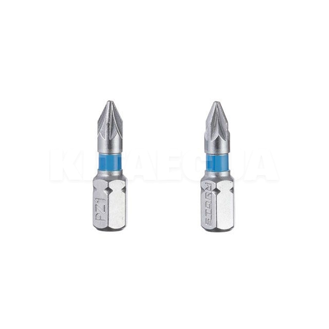 Комплект біт PZ1 1/4" 25мм S2 2шт. Intertool (VT-0220) - 2