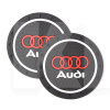 Коврики антискользящие в подстаканник 7 см Audi (2шт.) (4406)