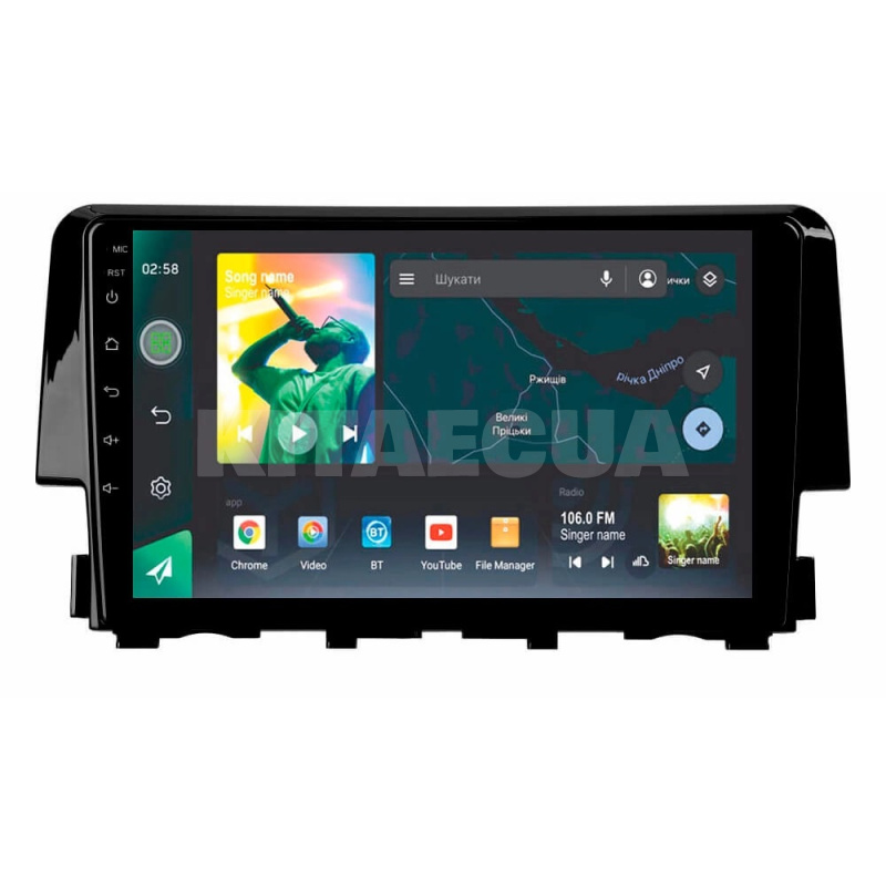 Штатна магнітола X9232 2+32 Gb 9" Honda Civic 10 FK 2015-2020 SIGMA4car (33362) - 2