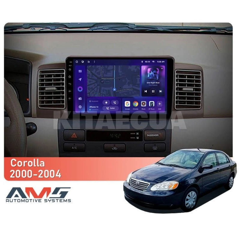 Штатная магнитола MOSS M3 4+32 ГБ 9" Toyota Corolla E120 2000-2004 AMS (50695) - 2