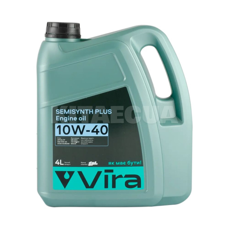 Масло моторне Напівсинтетичне 4л 10W-40 SEMISYNTH PLUS VIRA (VI0352)