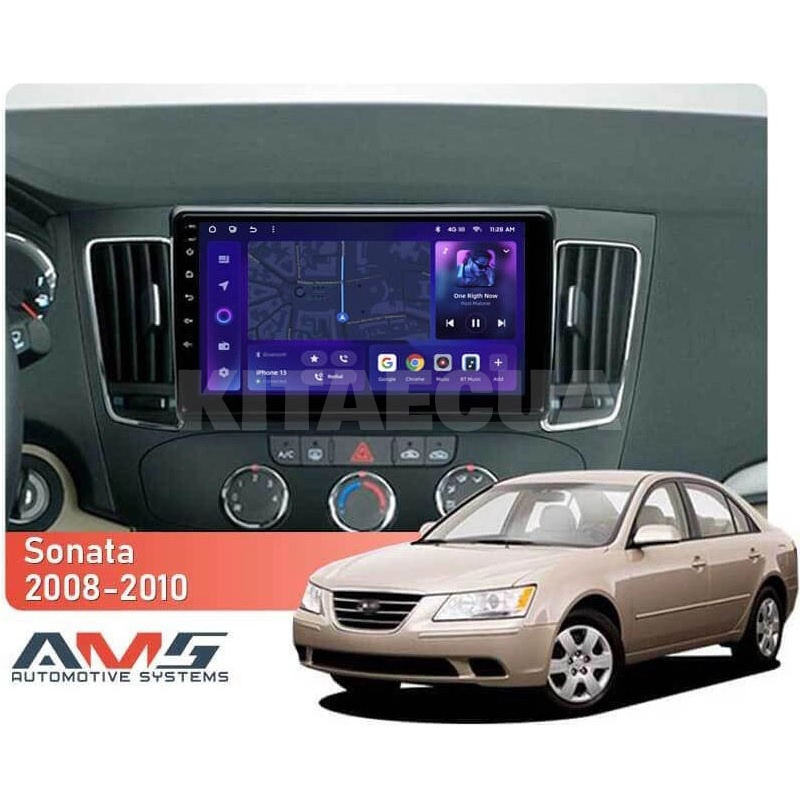 Штатна магнітола MOSS M3 4+32 ГБ 9" Hyundai Sonata NF 2008-2010 (F1) AMS (50013) - 2