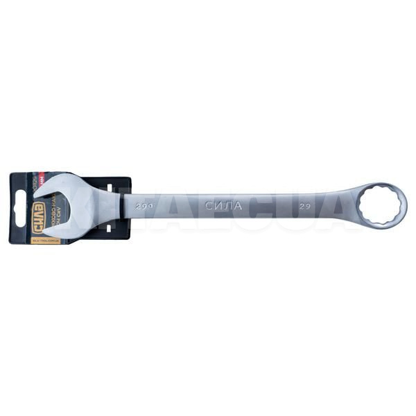 Ключ рожково-накидной 29 мм 12-гранный матовый CrV СИЛА (201129) - 2